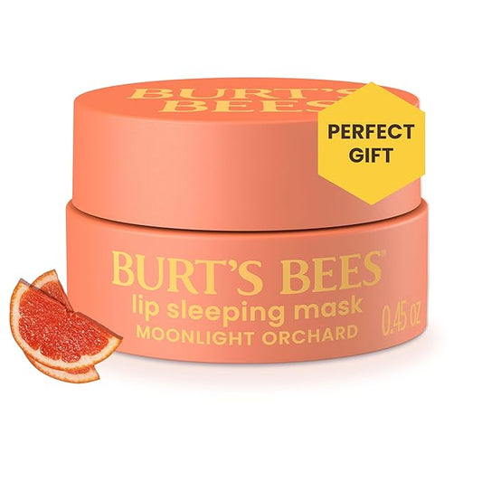Burt’s Bees Moonlight Orchard Lip Sleeping Mask, With Hyaluronic Acid and Squalane Moisturizer To Instantly Hydrate Lips, Overnight Lip Mask, Lip Treatment, 0.45 oz.