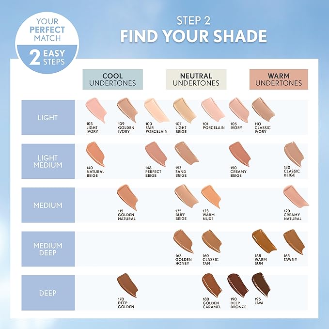 COVERGIRL Clean Invisible Foundation Makeup, Dewy & Glowy Natural Finish, Buildable Coverage, Skin-Like Smooth Look, Vegan, Golden Caramel, 1oz