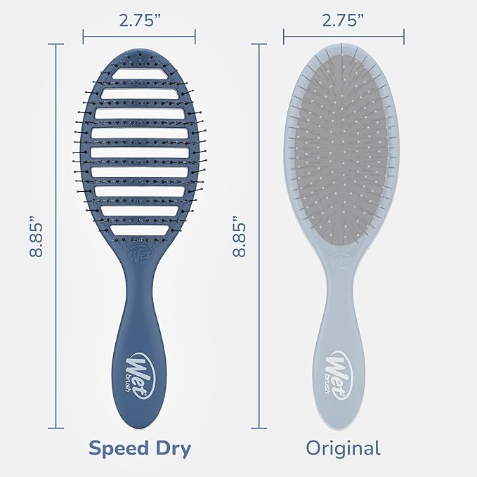 Wet Brush Speed Dry Hair Brush, Elemental Blue, Vented Design & Soft HeatFlex Bristles, Blow Dry Safe, Ergonomic Handle Manages Tangles & Uncontrollable Strands, Pain-Free Hair Accessories