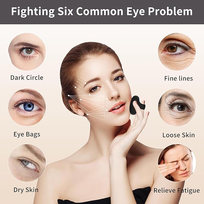 Facial Mini Massage Ball, Handhold Portable Quiet Waterproof USB Rechargeable Powerful Multifunctional Vibrating Travel Pocket Face Eye Finger Joint and Neck Jaw Massager - Black