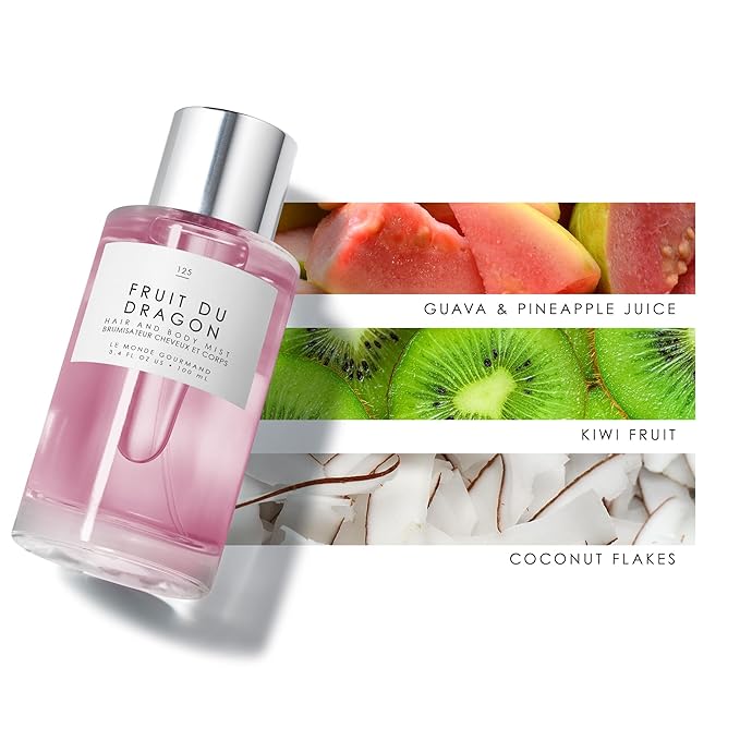 Le Monde Gourmand Fruit du Dragon Hair & Body Mist - 3.4oz (100ml) - Fruity, Coconut Fragrance Notes