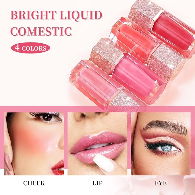 Soft Cream Blush, Liquid Blush for Natural Dewy Foggy Pink