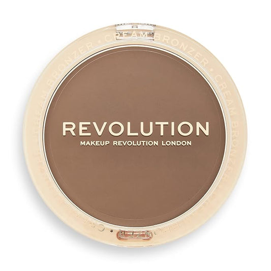 Revolution Beauty, Ultra Cream Face Bronzer, Buildable & Blendable Cream Contour, Vegan & Cruelty Free, Dark, 0.24 Oz.
