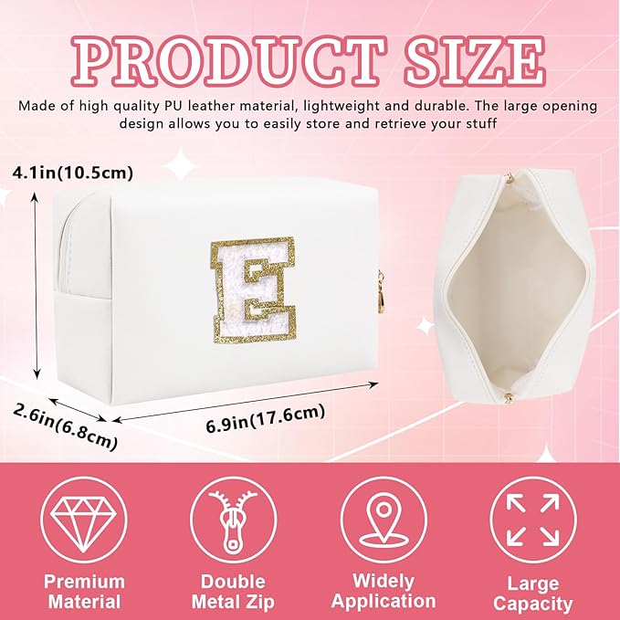 Personalized initial letter patch makeup