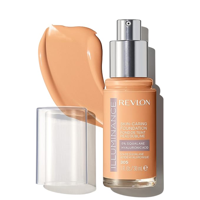 REVLON Illuminance Skin-Caring Liquid Foundation, Hyaluronic Acid, Hydrating of 1)
