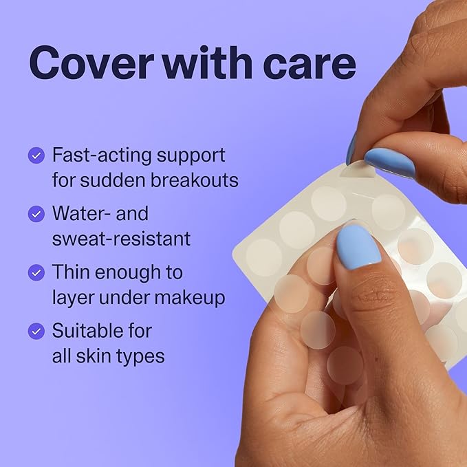 Curology Emergency Spot Pimple Patches for Face, Stocking Stuffer Gifts, Hydrocolloid Pimple Patches Fast-Acting, 160 Count