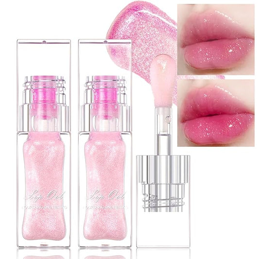 2PCS Color Changing Lip Oil, Magic Color Changing Changing