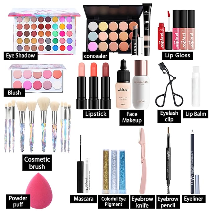 All-in-one Professional Makeup Set for Beginners or teen