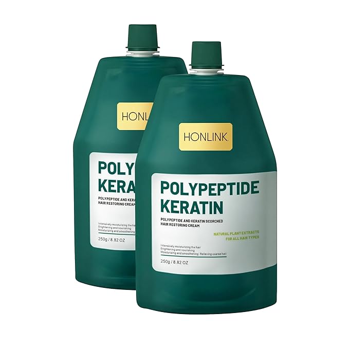 Peptide keratin hair conditioner, hair nourishing mask 2pcs,Deep Conditioning Hair Mask,Hair Treatment for Lasting Shine and Smoothness for Dry Damaged Hair