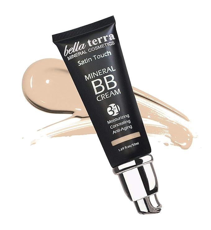 Bellaterra Cosmetics BB Cream – Tinted Moisturizer & Mineral Foundation Makeup, Fair 101 – Lightweight, Oil-Free, Buildable Coverage, Matte Finish, Anti-Aging Concealer, Clean Beauty, 1.69 oz