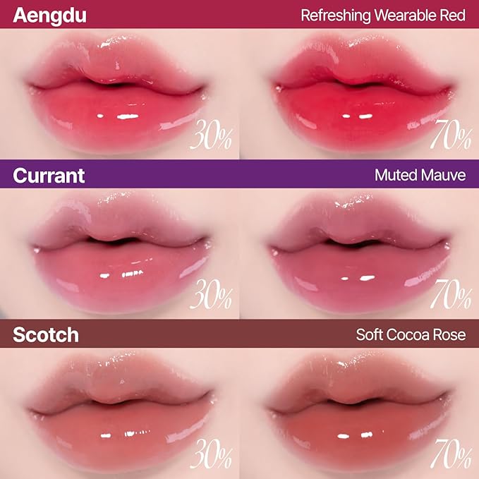3D Voluming Gloss 30% (Sheer) | Aengdu 30% l High Shine, Non-Sticky Lip Gloss for Makeup | Long-Lasting, Moisturizing Gel Formula | 30%, 70% Pigment Options | 5.3g