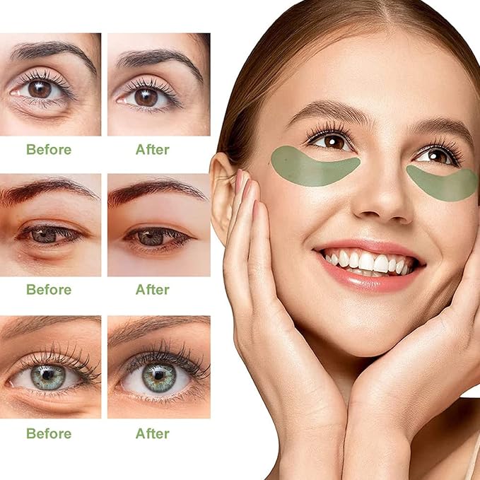 Seaweed Tightening Eye Mask, Anti-Wrinkle Hydrating Patches, Under Patches for Puffy Eyes, Reduce Wrinkles Bags (120 Pcs)
