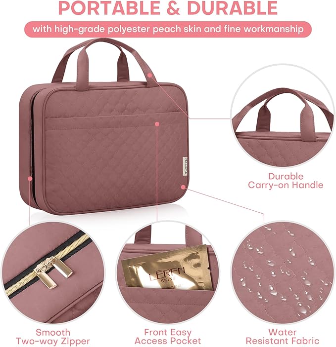 Travel toiletry bag for women,