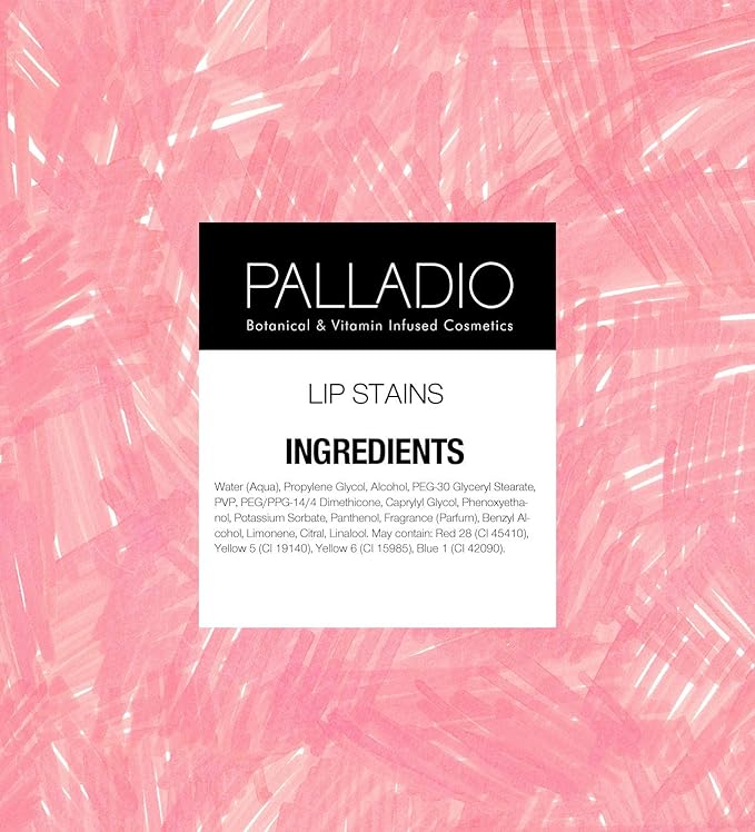 Palladio Lip Stain, Hydrating and Waterproof Formula, Matte Color Look, Longlasting All Day Wear Lip Color, Smudge Proof Natural Finish, Precise Chisel Tip Marker, Mocha Cream