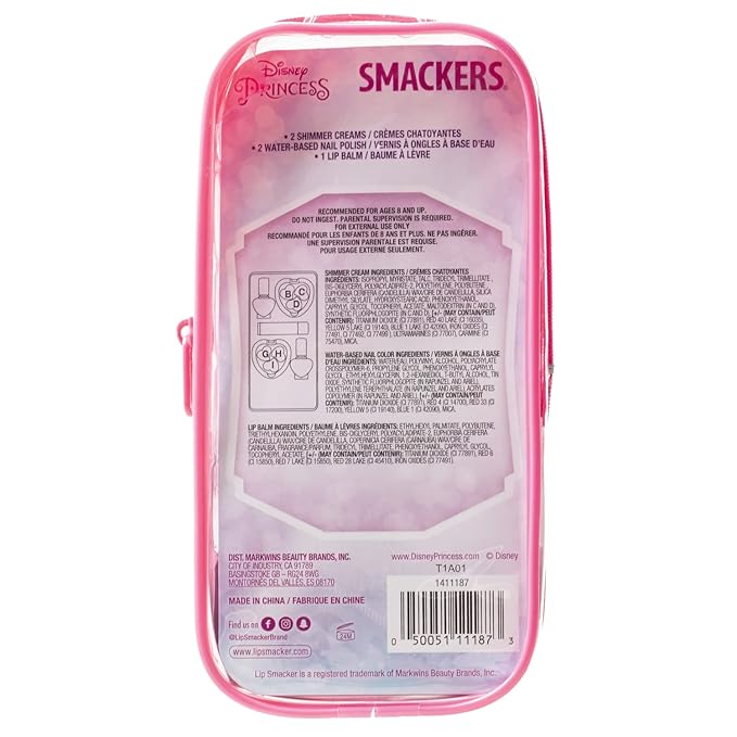 Lip Smacker Disney Princess Pouch Makeup Set