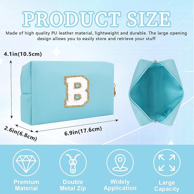 Personalized initial letter patch makeup