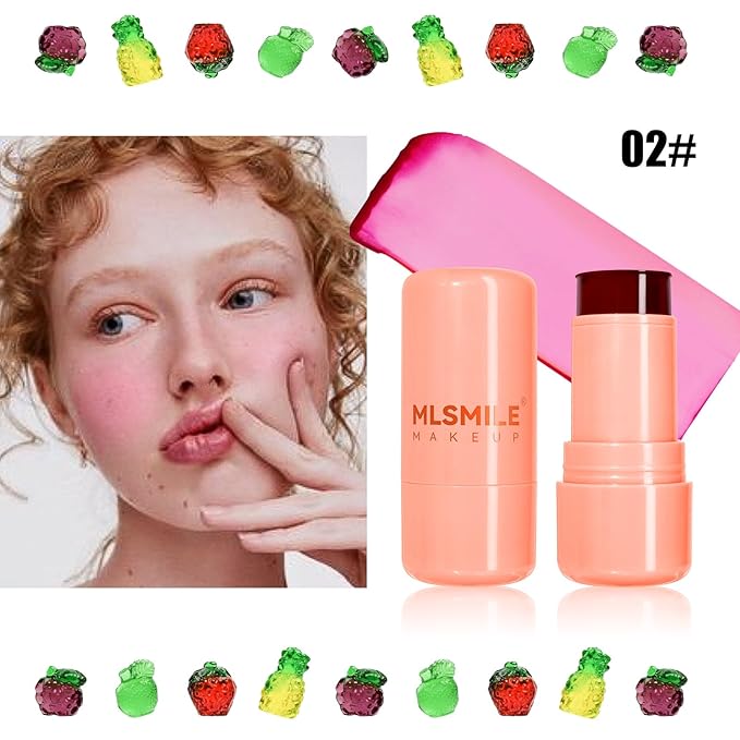 Milk Jelly Blush, Cooling Water Milk Jelly Tint, Makeup, 02