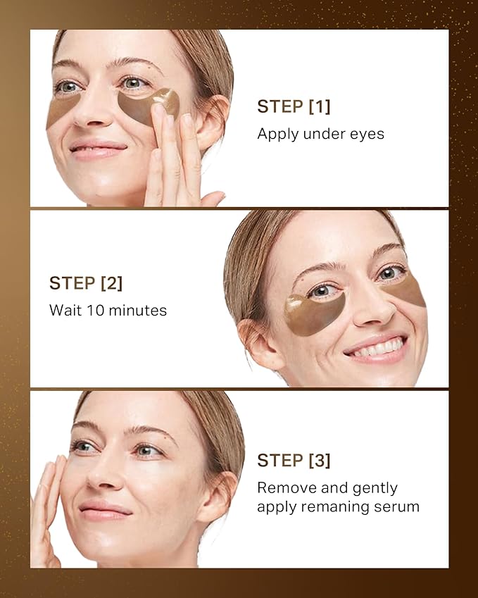 depology Black Caviar Under Eye Patches (30 Pairs), Anti-aging Hydrating Eye Mask for Wrinkles, Fine lines, Skincare with Hyaluronic Acid & Cica, Beauty & Personal Care