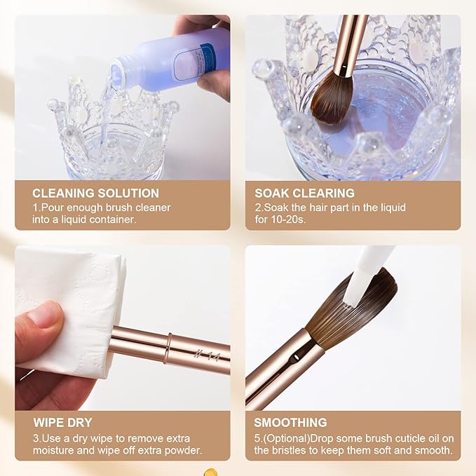 Acrylic Nail Brush Size #2,KEMEISI 100% Pure Kolinsky Nail Art Brushes Sturdy Handle Oval Shaped Acrylic Powder Nail Design Tools for Professional Manicure DIY Home Salon (Gold)