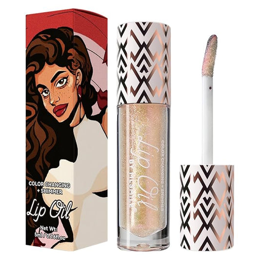 Boss Up Color Changing Lip Oil, Shimmering Temperature Lip