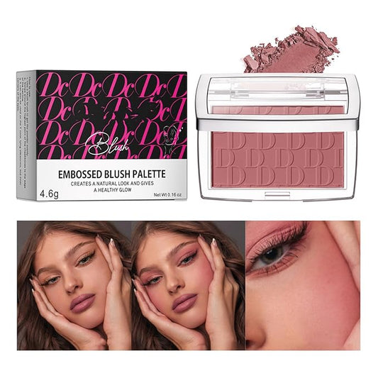 MAEPEOR Embossed Blush 6 Colors Smooth Blendable Face