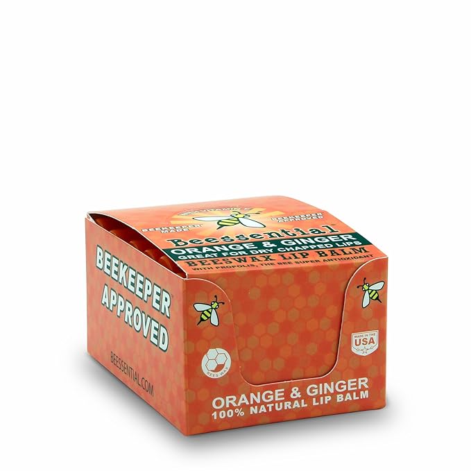 Beessential Natural Bulk Lip Balm, Orange Gifts,