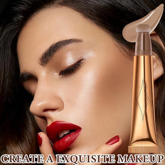 Liquid Contour Beauty Wand,Stick with Cushion Applicator,Cream Contour,Long Contouring Stick