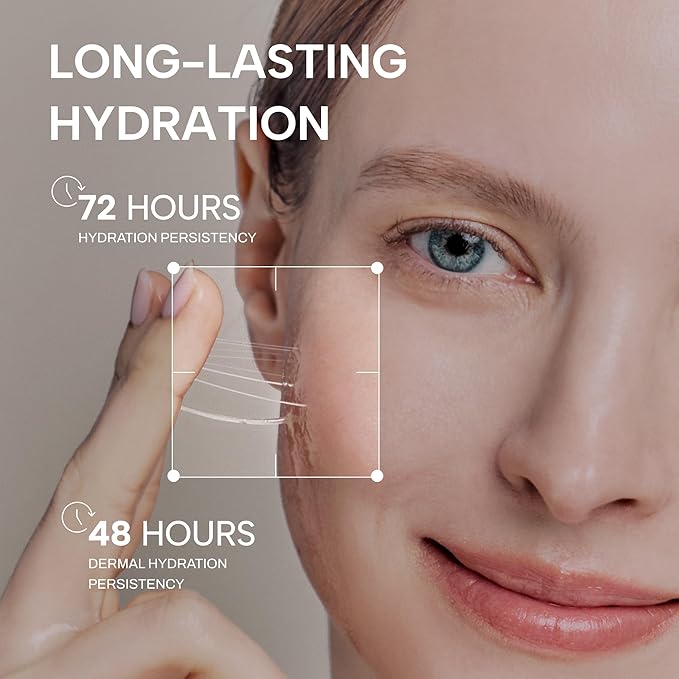 Whamisa Organic Cactus Bouncy Serum, 48 hrs Inner Skin Moisture, 72 hrs Hydrating and Moisturizing, Postbiotics, Facial Ampoule (52ml)