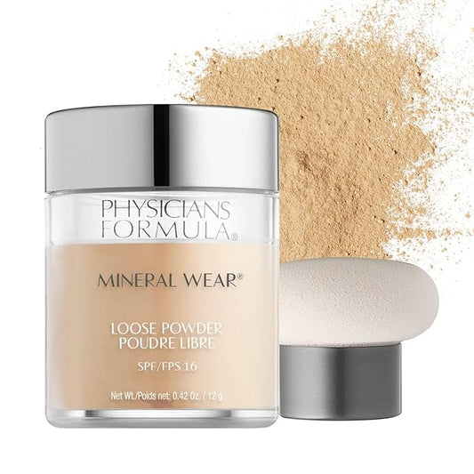 Physicians Formula Mineral Wear Talc-Free Loose Powder Creamy Dermatologist Tested