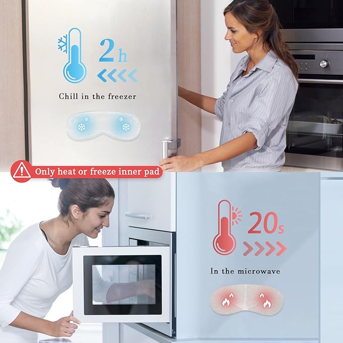 Cooling eye mask silky satin