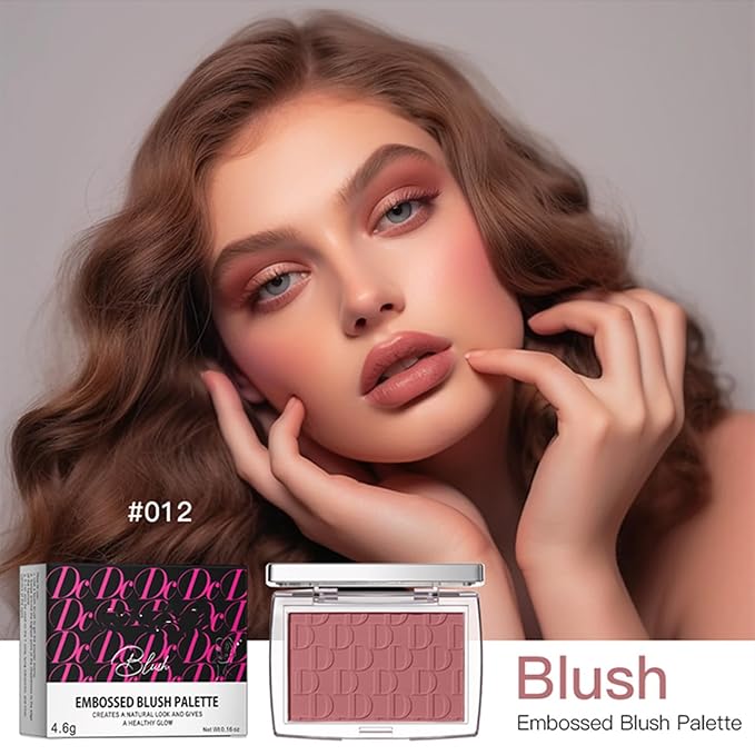 MAEPEOR Embossed Blush 6 Colors Smooth Blendable Face