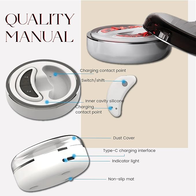 Red Light Therapy Gadget Patch for Dark Circles, Eye Bags, Inflammation, Eye Wrinkles. Red Light Eye Mask. Dermatology Eye Mask. Anti-Aging Eyes. Eye Pods. Eye Patches for Eye Bags, White