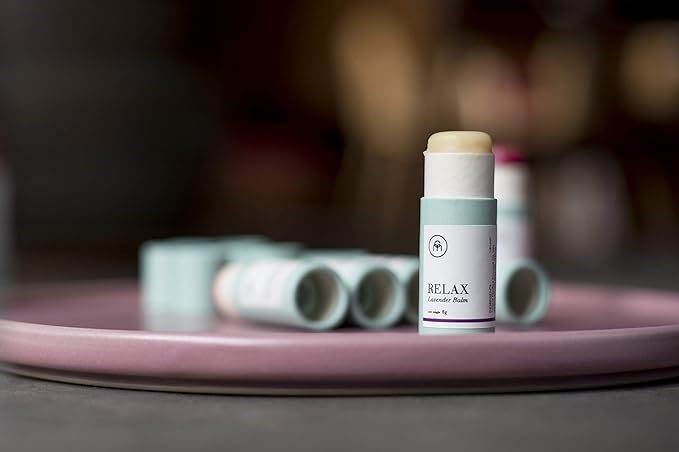 Coconut Matter Mood Lip Balm – Handmade Vegan Coconut Oil Lip Balm with Lavender Scent - Hydrating Lip Balm with Natural Coconut Oil, RELAX
