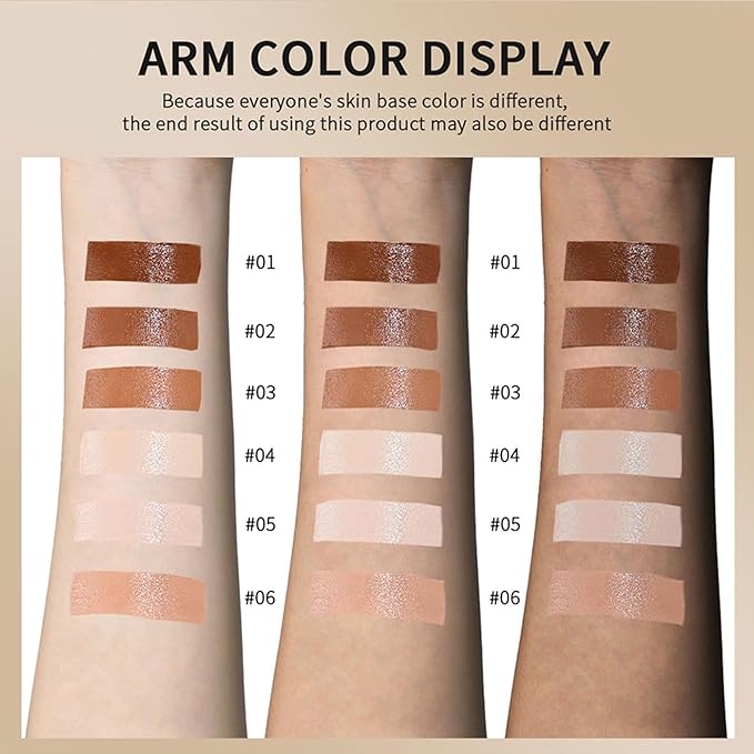 Multi-Use Foundation Stick Beauty Balm Serum Boosted Skin Tint, On-The-Go Tinted Solid Serum, Lightweight and Buildable Creamy Skin Tint Stick Makeup, Natural Finish(02#)