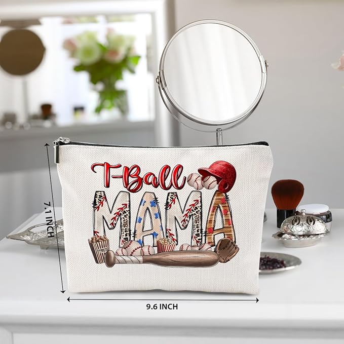 Baseball Gifts Mama Gifts Mom Gifts, Baseball Stuff Makeup Bag, Gifts for Mom Women Female Baseball Team Player, Baseball Mama Cosmetic Bag, Baseball Coach Gifts Toiletry Bag Christmas Birthday Gifts