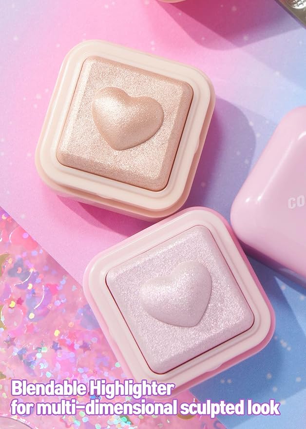 COLORGRAM Milk Bling Heartlighter 02 Pink Heart | Daily Makeup