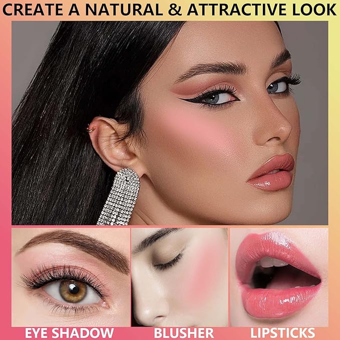 Liquid Blush,Natural Soft Cream Face Blush Matte Cheek Tint,Lightweight,Moisturizing,Waterproof,Long Lasting Face Blush Stick(1#)