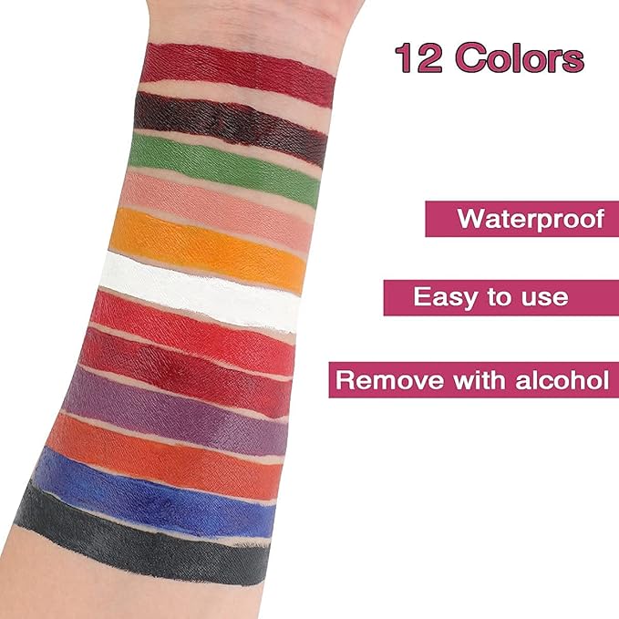 Depvision Alcohol Activated Face Paint SFX Makeup 12