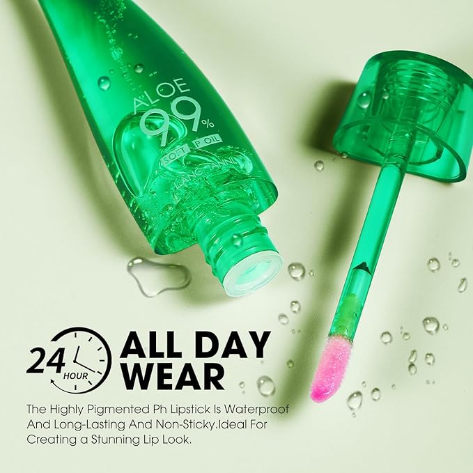2 Pcs Aloe Vera Color Changing Lipstick Lip Changing
