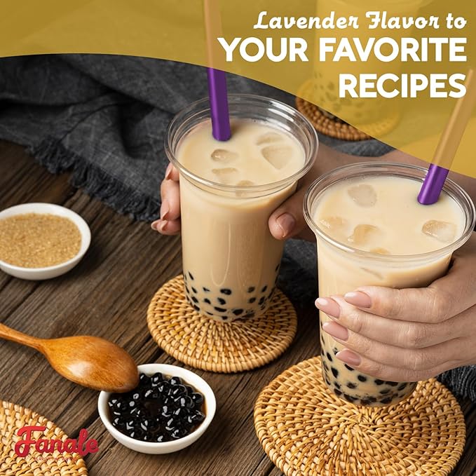 Fanale Premium Lavender Flavoring Powder for Boba Tea| Perfect for Baking, Smoothies, Desserts and Drinks | Instant Boba Bubble Tea Powder - 2.2 Pounds (Pack of 1)