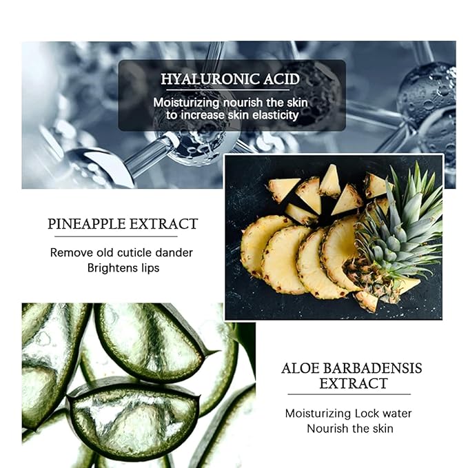 2PCS Glossy Pink Lip Balm dark