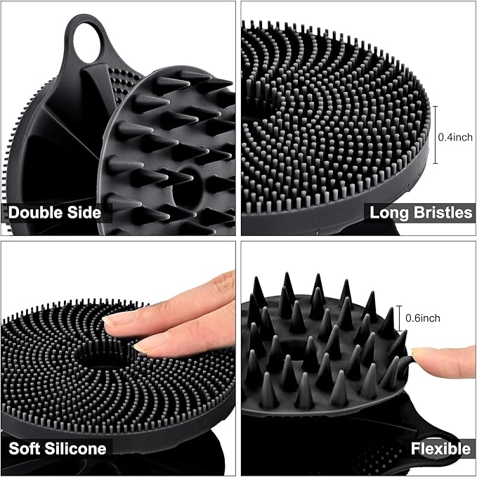 Innerneed 2-in-1 silicone body scrubber