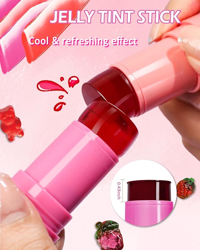 Makeup Jelly Tint, Cooling Water Jelly Tint Red Lip Stains-03