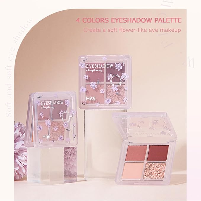 Makeup Kit for Girls, 8 Pieces Makeup Set, Include 4 Color Lipsticks and Eyeshadow, Eyebrow Pencil, Concealer, Blush Palette, Ideal Gift for Girls