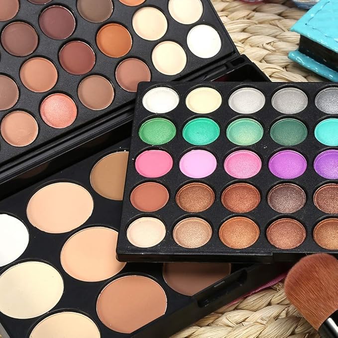 80 Colors Professional Eyeshadow Palette +15 Colors Blusher