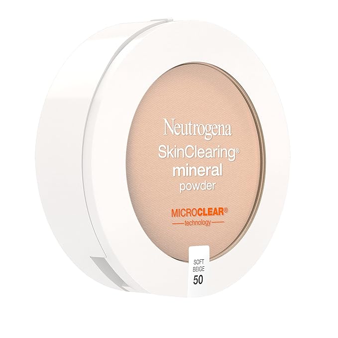 Neutrogena SkinClearing Mineral Acne-Concealing Pressed Powder Compact, Shine-Free 38 oz