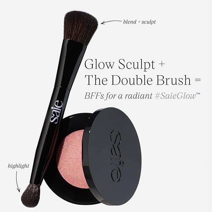 Saie Glow Sculpt Multi-Use Highlighter + Cream Blush 02 oz