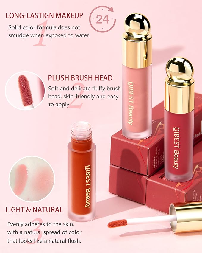 Liquid Blush Wand, Creme Matte Finish Looking, Dewy Women-# 05