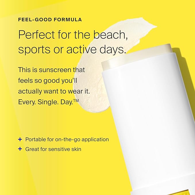 Supergoop! PLAY 100% Mineral Stick SPF 50 - Pack of 2, 0.67 oz - On-the-Go Broad Spectrum Face Sunscreen For Sensitive Skin - Water Resistant - Vegan - Clean ingredients
