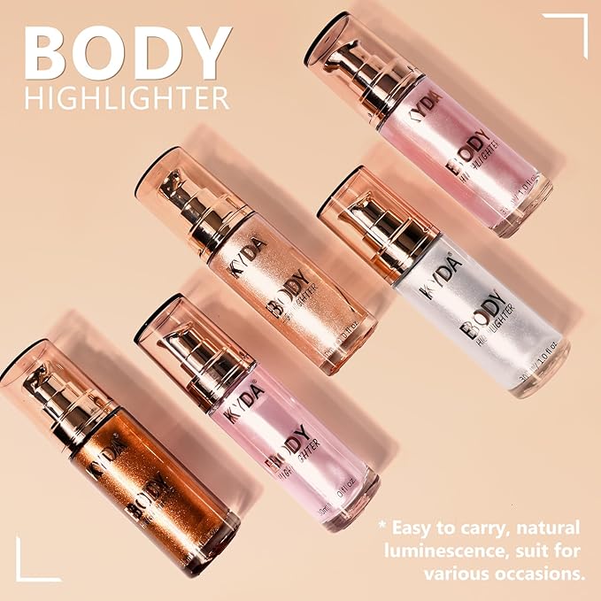 Body Shimmer Oil,Liquid Glow Illuminator Body Luminizer Glow Oz 101